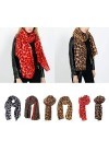 WaTudouYe Femmes hiver Pashmina surdimensionné écharpe imprimé léopard châle couverture pour emmailloter