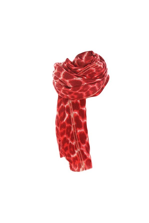 Morain Écharpe dhiver pour femme Pashmina écharpe Imprimé léopard, jaune, 45in*36in