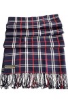CJ Apparel Pashmina Écharpe de seconde avec motif tartan népalais, Tartan marron, taille unique