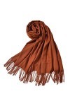 YAOMEI Unisex Femme Echarpe Foulards, 2018 Femme Léger et doux Vintage Hiver La Châles Etoles écharpe 78,74 * 27,56 pouces 