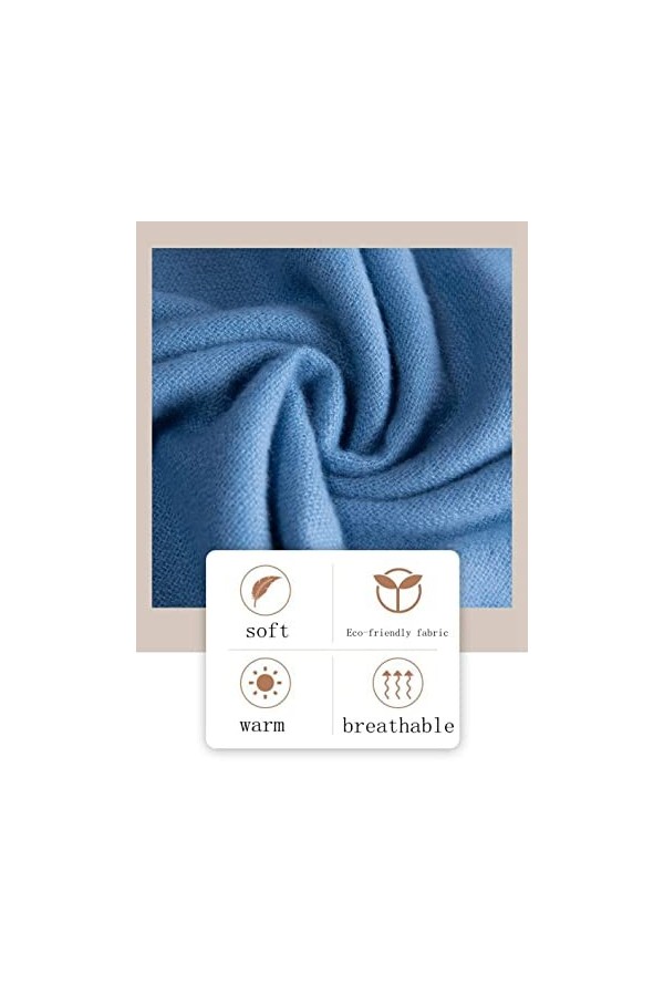 Femme Hiver Long Grande Echarpes,Femmes Pashmina Sentir Écharpes Écharpes Thermiques Douces Imprimé Pied-De-Poule Vert Classi