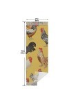 QQIAEJIA Art Poulet Peinture Femmes Grand Doux Cachemire Sensation Pashmina Châles Wraps Écharpe dhiver avec bords frangés p