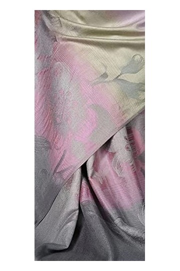 GFM Écharpe, châle enveloppant de style pashmina motif mosaïque florale FRL1 , taille unique