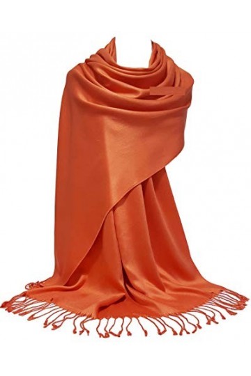 GFM Écharpe style pashmina à surface lisse et brillante L9 , L9-HLTL-Bleu sarcelle clair, L