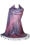 GFM® Écharpe style pashmina avec motif floral ou cachemire FRL2 , S1-dglb-vieux rose, L
