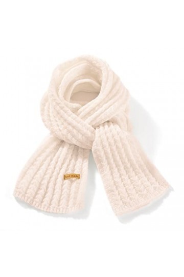 ORANZT Écharpe en Tricot Tricoté Chauds Épaisses Élégant Couleur Solide Pashmina Écharpe - Rose clair