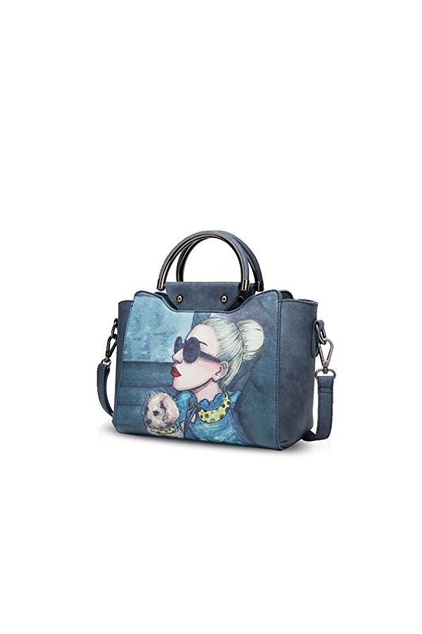 Nicole & Doris Femmes Sacs à Main Mode Sac à Bandoulière à Glissière Sacs Portés Main Tote Sacs Portés épaule pour Sac en Cui