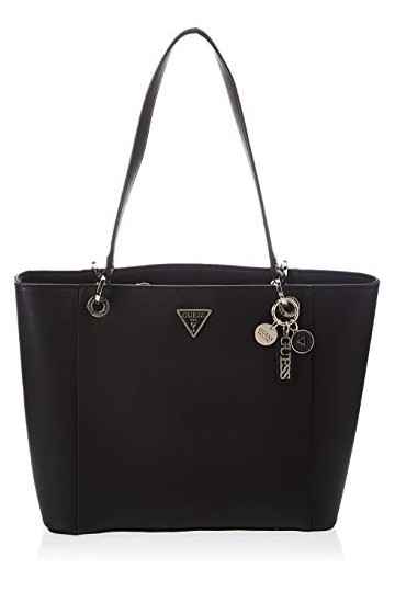 GUESS Noelle Elite Tote, Sac Femme, Noir, Taille Unique