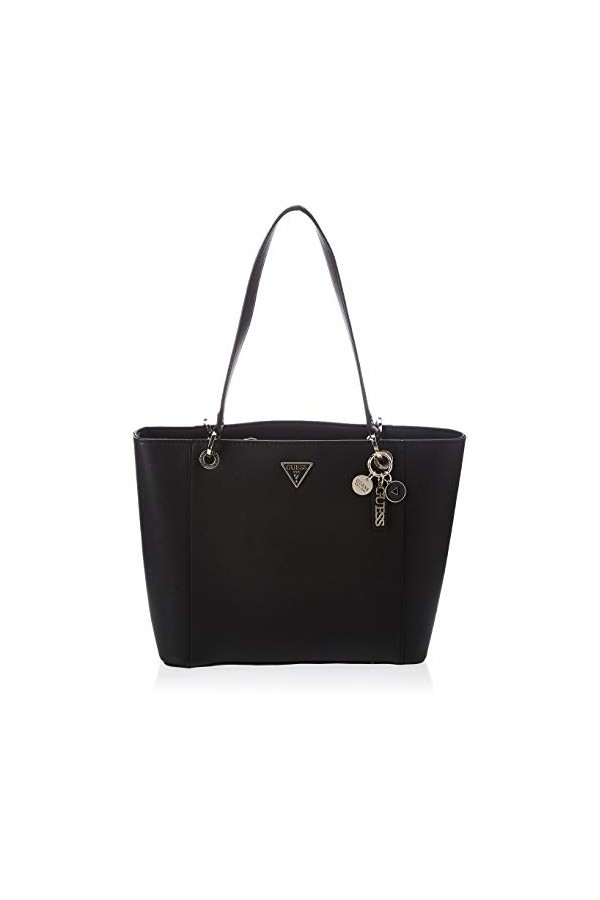 GUESS Noelle Elite Tote, Sac Femme, Noir, Taille Unique