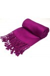 GFM Écharpe style pashmina à surface lisse et brillante – Magenta – L9-160-10-MGJMN , L9-j-mgjmn - Magenta, L