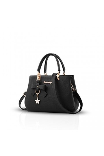 NICOLE&DORIS Femme Sac à Main sac à bandoulière Bowknot sacs fourre-tout Imperméable sac en cuir PU Sac messager sacs portés 