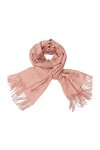 Musihy Chale Femme Pashmina, Écharpe Femme Chameau Frange Solide 200X70cm Idée Cadeau Rigolo