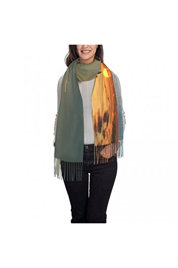 ASEELO Écharpe toucher cachemire – Écharpe légère en peau de serpent noire et blanche pour femme, grands châles et écharpes, 