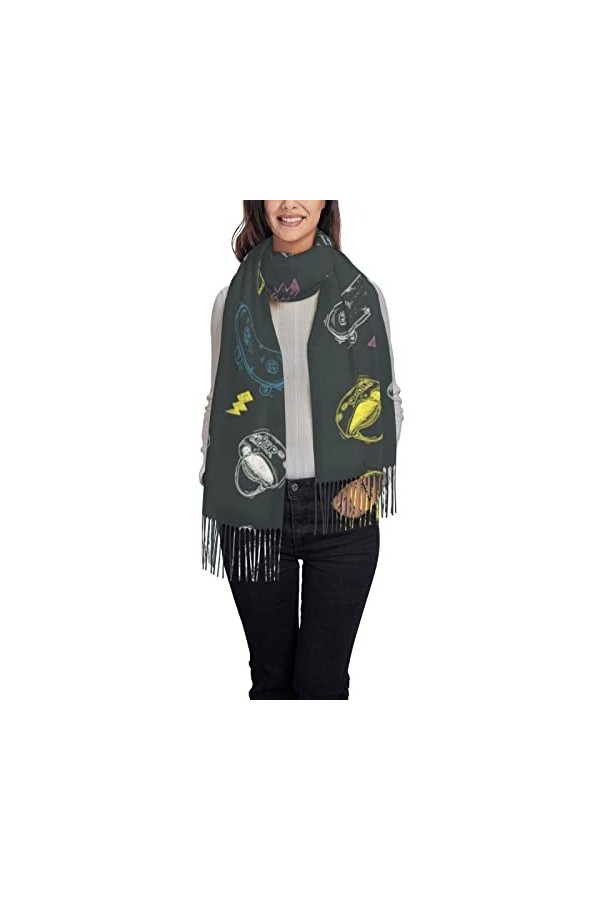 ASEELO Écharpe au toucher cachemire – Écharpes légères pour femmes, grands châles et écharpes pour le printemps, lautomne et