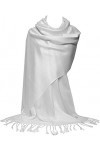 GFM® Écharpe style pashmina - Toutes saisons - Tissage sergé doux - B9, B9-osfd-white, L
