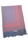 GFM® Écharpe style pashmina avec motif floral ou cachemire FRL2 , S1-dglb-vieux rose, L