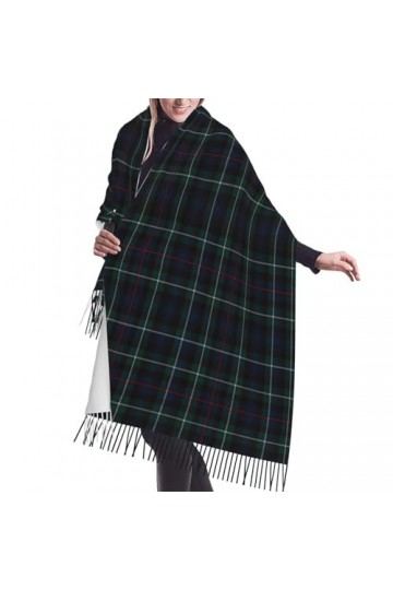 GRatka Écharpe Mackenzie Tartan Plaid Outl, écharpe à franges unisexe, grand châle chaud et doux au toucher cachemire, 196 x 