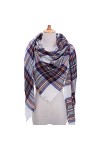 SDFW Écharpe en Cachemire pour Femme ࠠ&nbsp;Carreaux écharpes dhiver Chaudes Dame Pashmina&nbsp;&nbsp;&nbsp;Triangle en Tricot châles écharpes H