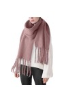 Écharpe Femme Homme Unisex Hiver Autum Longues Grandes Foulards Pashmina Etoles Châle Wrap Femme Diverses Couleurs Violet，1 