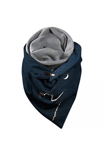 MILAX Écharpe pour femme Herbests - Triangle - Pour femme - Triangle - Avec bouton - Pour femme, AA-E, taille unique