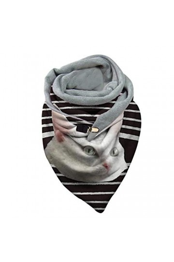 MILAX Écharpe pour femme Herbests - Triangle - Pour femme - Triangle - Avec bouton - Pour femme, AA-E, taille unique