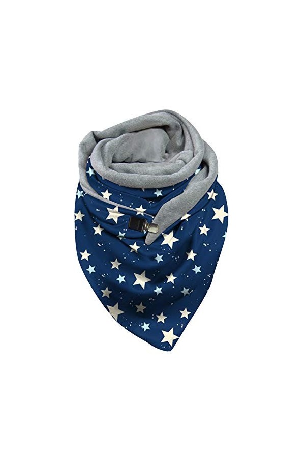 MILAX Écharpe pour femme Herbests - Triangle - Pour femme - Triangle - Avec bouton - Pour femme, AA-E, taille unique