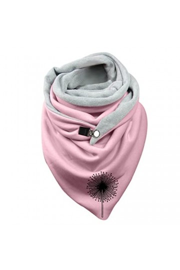 Écharpe Triangle Femme&nbsp;hiver Écharpe Triangle Doux Châlesss Hiver Chaud Écharpe Avec Bouton Cachemire Coton Écharpes Tricotée