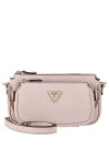 Guess Noelle DBL Pouch Crossbody, Bag Women, Rose légère, Taille Unique