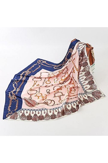 SDFW Printemps Mode Mince Style sergé Soie Foulard Musulman mûrier Soie Mode Dames Bandeau écharpe 90 * 90 cm