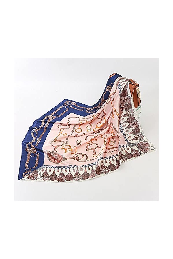 SDFW Printemps Mode Mince Style sergé Soie Foulard Musulman mûrier Soie Mode Dames Bandeau écharpe 90 * 90 cm