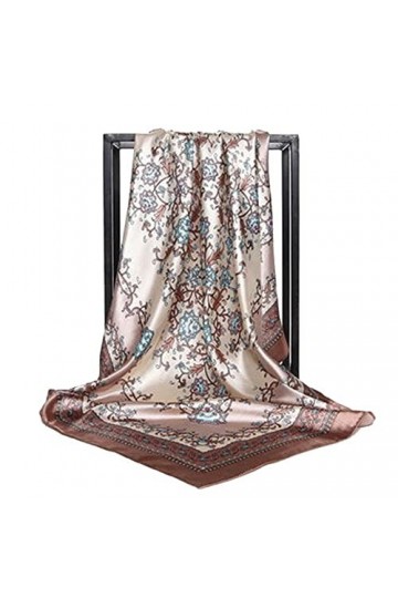 SDFW Printemps Mode Mince Style sergé Soie Foulard Musulman mûrier Soie Mode Dames Bandeau écharpe 90 * 90 cm