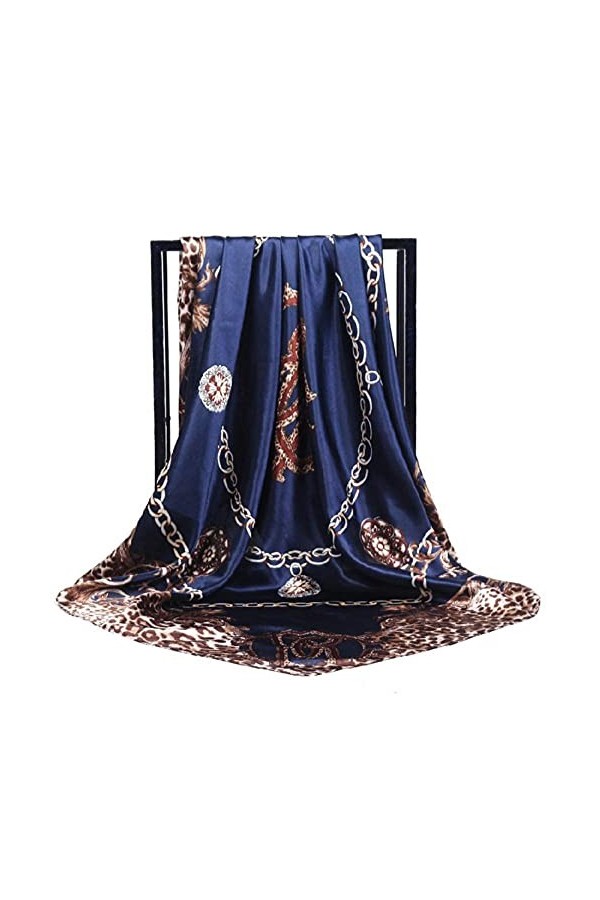 SDFW Printemps Mode Mince Style sergé Soie Foulard Musulman mûrier Soie Mode Dames Bandeau écharpe 90 * 90 cm