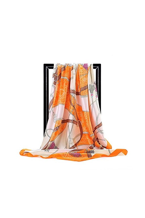 SDFW Printemps Mode Mince Style sergé Soie Foulard Musulman mûrier Soie Mode Dames Bandeau écharpe 90 * 90 cm