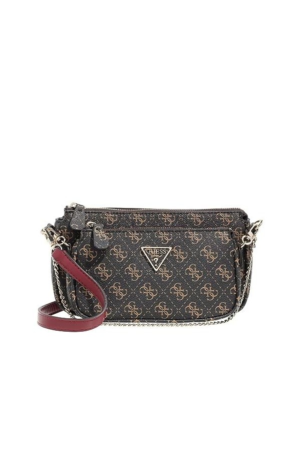 Guess Noelle DBL Pouch Crossbody, Bag Women, Rose légère, Taille Unique