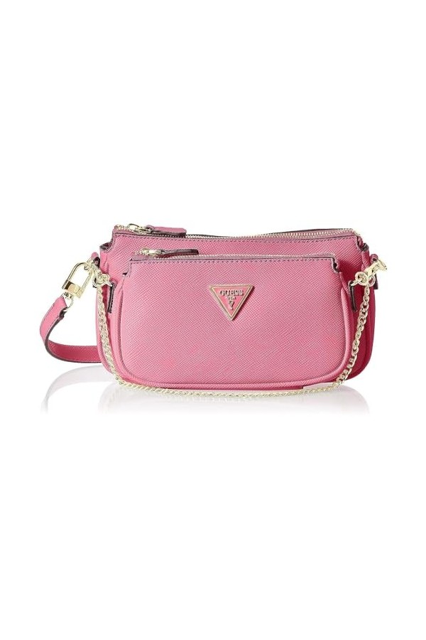Guess Noelle DBL Pouch Crossbody, Bag Women, Rose légère, Taille Unique