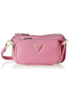 Guess Noelle DBL Pouch Crossbody, Bag Women, Rose légère, Taille Unique