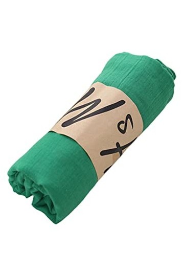 SERUMY Foulards Écharpe De Marque De Créateurs Femmes Coton Hijabs Écharpe Pashmina Dame Châles Et Wraps Plage Foulards-Green