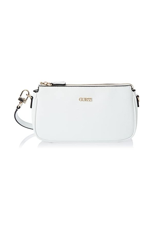 Guess Noelle DBL Pouch Crossbody, Bag Women, Rose légère, Taille Unique