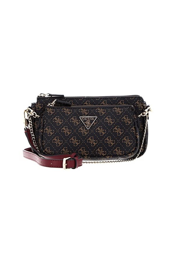 Guess Noelle DBL Pouch Crossbody, Bag Women, Rose légère, Taille Unique