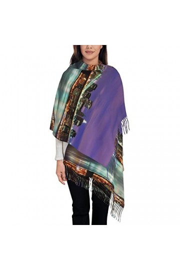 Écharpe pour femme avec imprimé léopard et rose - Longue écharpe dhiver pashmina chaude pour femme, Carnivorous Plant, taill