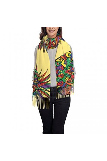 Écharpe dhiver à fleurs violettes – Longue écharpe pashmina pour femme – Couverture chaude pour femme, Marbre doré., taille 