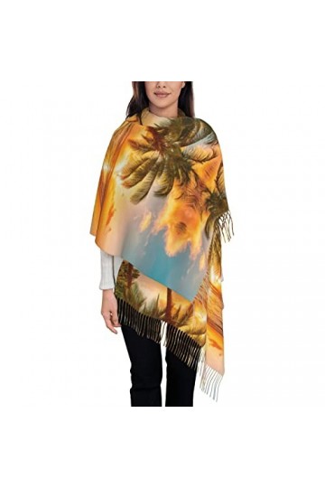 ASEELO Écharpe longue dhiver pour femme en forme dananas mignon – Écharpe pashmina chaude pour femme, The Underwater World 