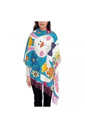 ASEELO Écharpe pour femme avec partition de violon - Longue écharpe dhiver pashmina chaude pour femme, Valentine Day Heart F