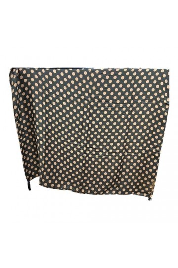 Pash Bag Écharpe à col pour femme 100 % Viscose Pashmina, Pois Black, Taille unique