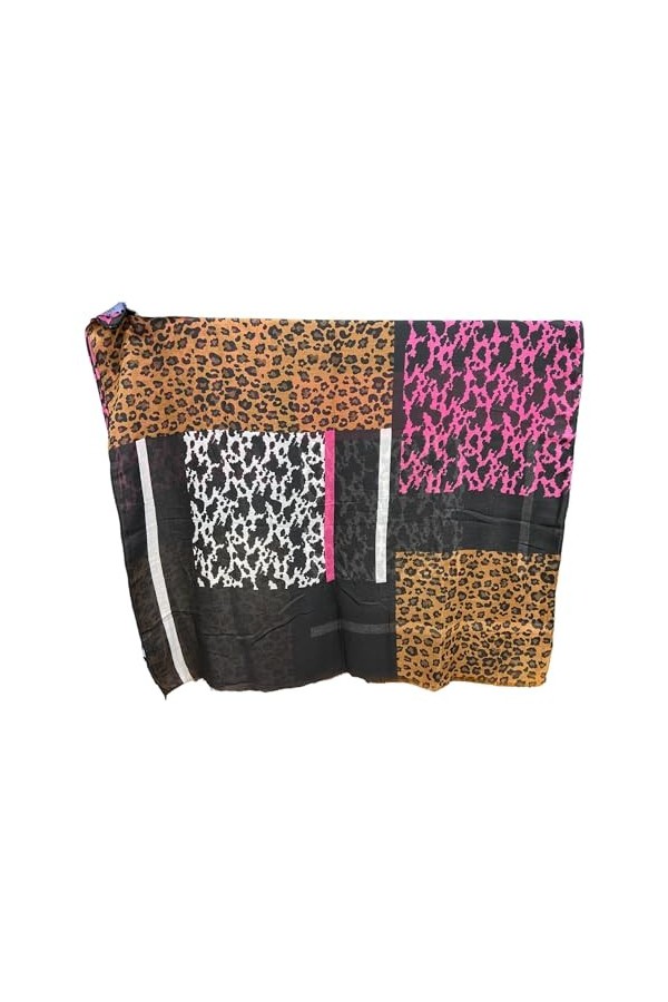 Pash Bag Écharpe à col pour femme 100 % Viscose Pashmina, Pois Black, Taille unique