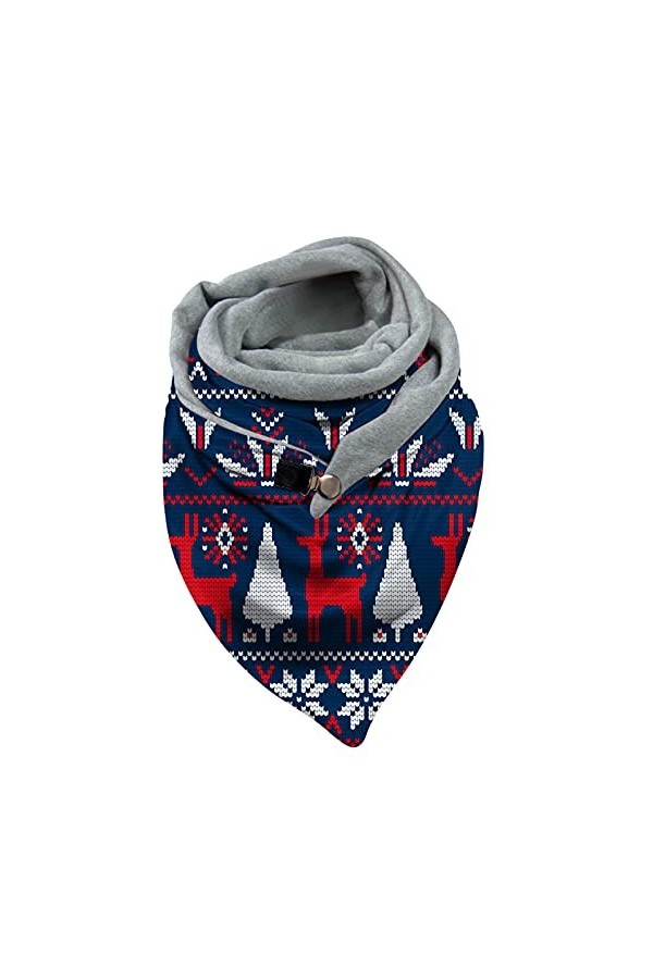 KINKOCCL Écharpe de couverture pour femme en tricot - Écharpe dautomne - Écharpe en polyester - Triangle - Écharpe chaude - 