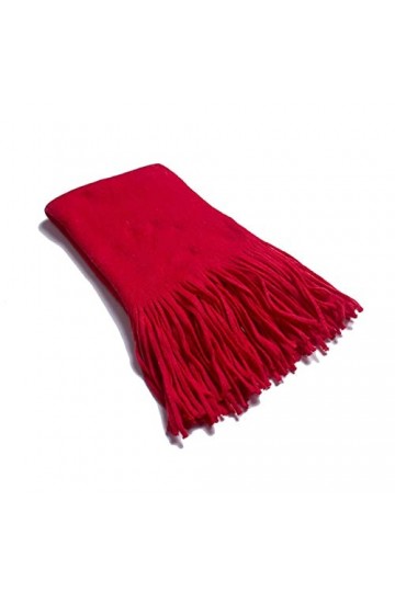 XYUAN Echarpes Et Foulards Femme,Hiver Chaud Écharpe Hommes Rouge Long Foulards Dames Wrap Gland Châle Laine Artificielle Châ