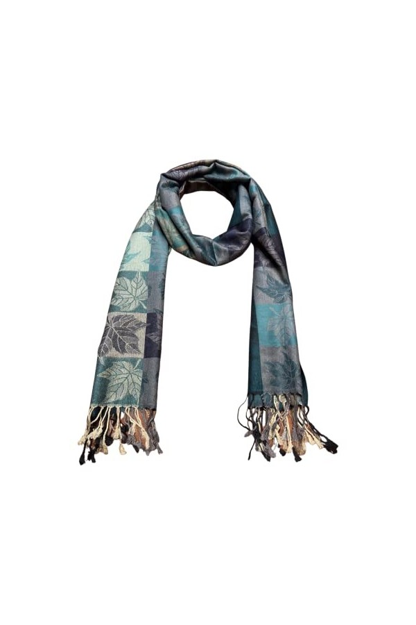 Ethnique Mode Châle pashmina de qualité supérieure pour femme - Réversible - Imprimé ethnique - Chaud et soyeux - Doux, Em120