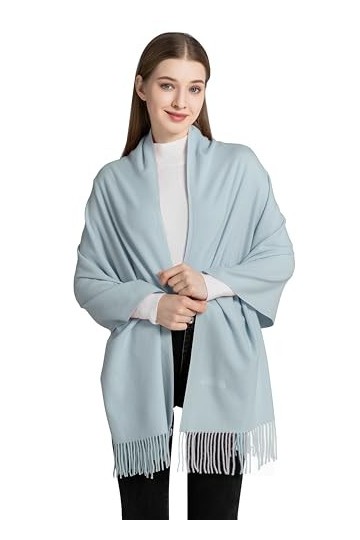 Longwu Écharpe pashmina pour femme - Châle et écharpe pour femme - Pour mariage, soirée, fête, hiver - Cadeau pour femme, 16C