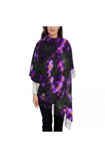 BrUgui Écharpe à franges pour femme – Châle en faux cachemire doux pour un look tendance et confortable – Cadeau pour femme e